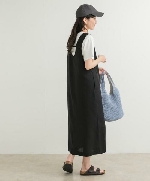 URBAN RESEARCH DOORS / アーバンリサーチ ドアーズ ワンピース | ドライタッチUネックジャンパースカート | 詳細7