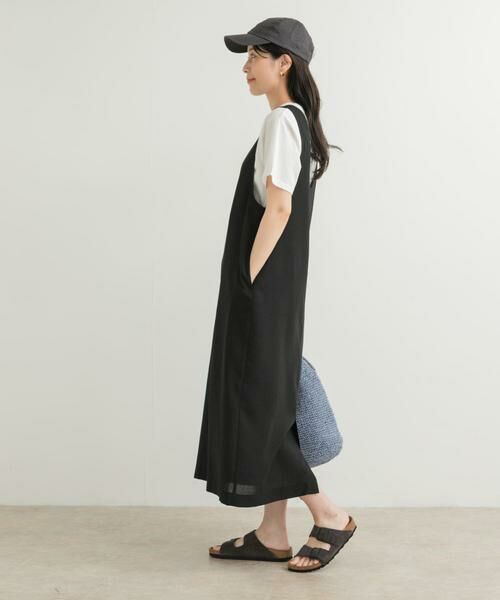 URBAN RESEARCH DOORS / アーバンリサーチ ドアーズ ワンピース | ドライタッチUネックジャンパースカート | 詳細8