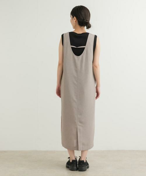 URBAN RESEARCH DOORS / アーバンリサーチ ドアーズ ワンピース | ドライタッチUネックジャンパースカート | 詳細20