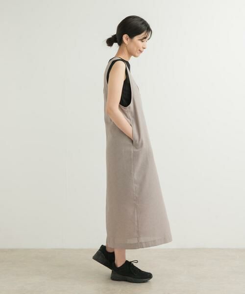 URBAN RESEARCH DOORS / アーバンリサーチ ドアーズ ワンピース | ドライタッチUネックジャンパースカート | 詳細17