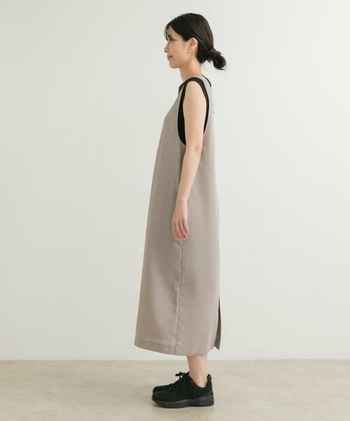 URBAN RESEARCH DOORS / アーバンリサーチ ドアーズ ワンピース | ドライタッチUネックジャンパースカート | 詳細19