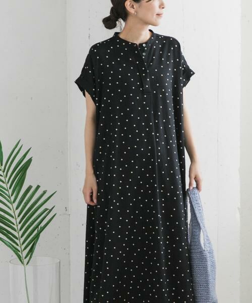 かぐれ　リネンレーヨンワイドワンピース アーバンリサーチドアーズ かぐれ ワンピース 「2サイズ展開」リネンレーヨンワイド
