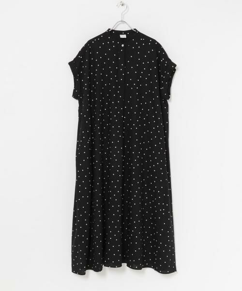 URBAN RESEARCH DOORS / アーバンリサーチ ドアーズ ワンピース | リネンレーヨンドットフレアワンピース | 詳細10
