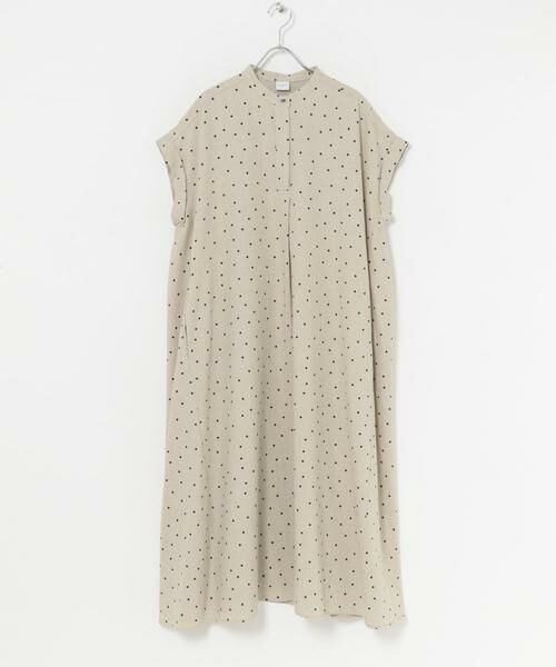 URBAN RESEARCH DOORS / アーバンリサーチ ドアーズ ワンピース | リネンレーヨンドットフレアワンピース | 詳細22