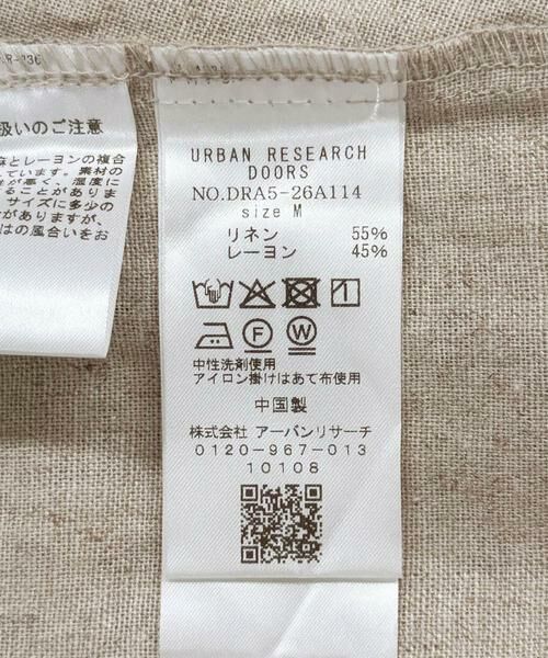 URBAN RESEARCH DOORS / アーバンリサーチ ドアーズ ワンピース | リネンレーヨンドットフレアワンピース | 詳細27