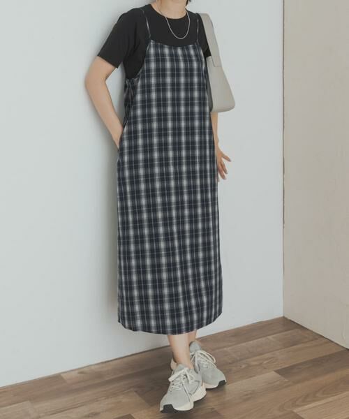 URBAN RESEARCH DOORS / アーバンリサーチ ドアーズ ワンピース | チェックキャミワンピース | 詳細1