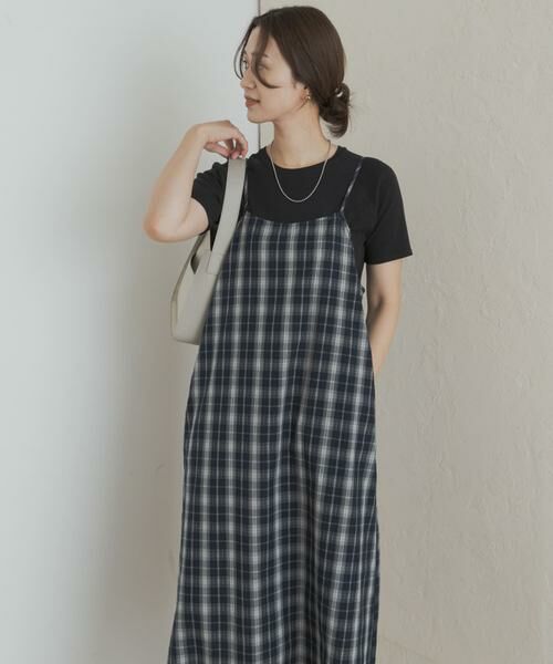 URBAN RESEARCH DOORS / アーバンリサーチ ドアーズ ワンピース | チェックキャミワンピース | 詳細3