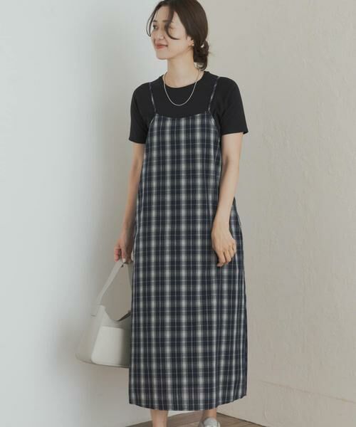 URBAN RESEARCH DOORS / アーバンリサーチ ドアーズ ワンピース | チェックキャミワンピース | 詳細4