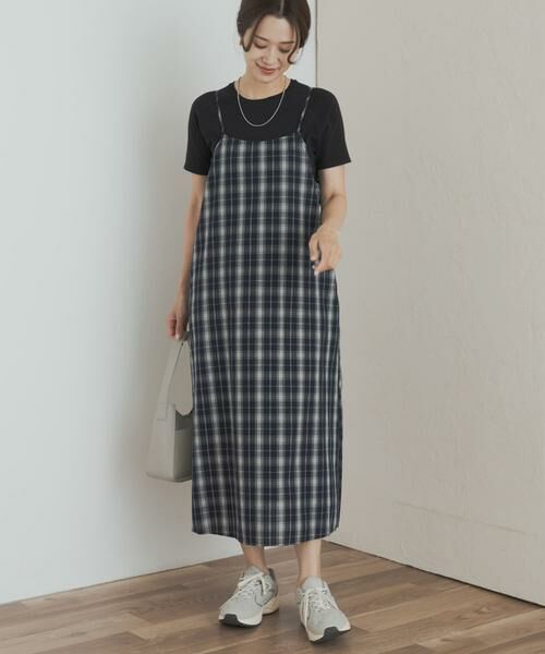 URBAN RESEARCH DOORS / アーバンリサーチ ドアーズ ワンピース | チェックキャミワンピース | 詳細5