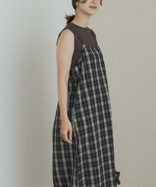 URBAN RESEARCH DOORS / アーバンリサーチ ドアーズ ワンピース | チェックキャミワンピース | 詳細15