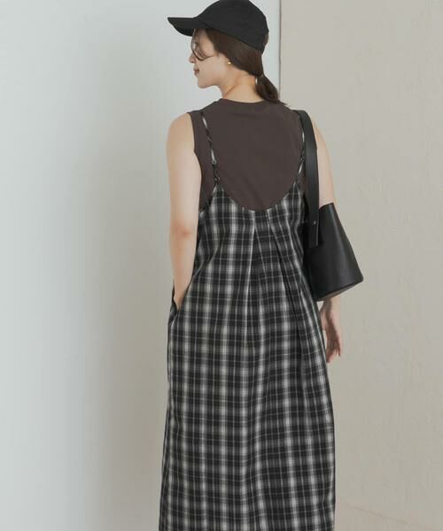 URBAN RESEARCH DOORS / アーバンリサーチ ドアーズ ワンピース | チェックキャミワンピース | 詳細16