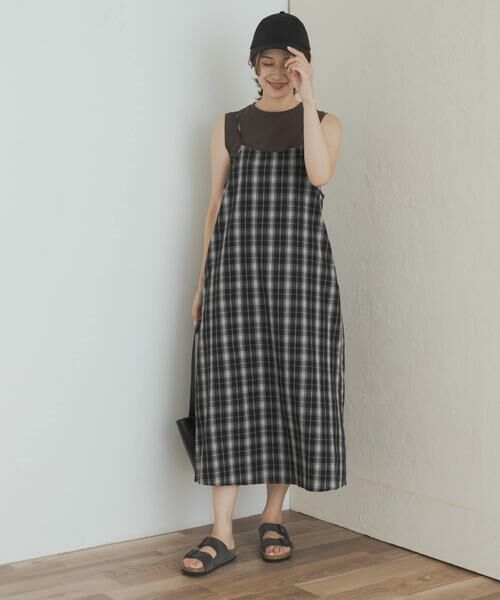URBAN RESEARCH DOORS / アーバンリサーチ ドアーズ ワンピース | チェックキャミワンピース | 詳細19