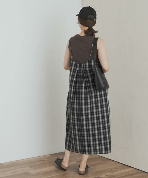 URBAN RESEARCH DOORS / アーバンリサーチ ドアーズ ワンピース | チェックキャミワンピース | 詳細20