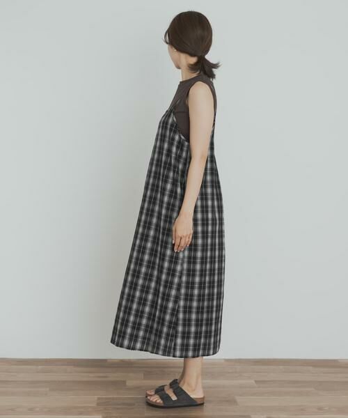 URBAN RESEARCH DOORS / アーバンリサーチ ドアーズ ワンピース | チェックキャミワンピース | 詳細22