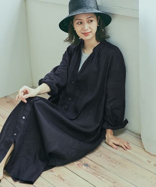 URBAN RESEARCH DOORS / アーバンリサーチ ドアーズ ワンピース | リネンギャザーワンピース | 詳細26