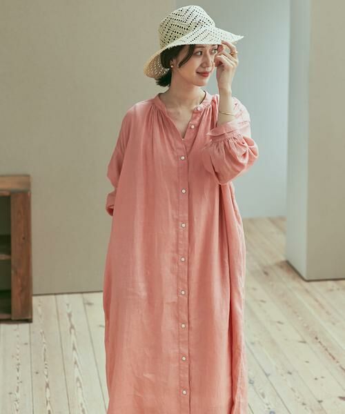 URBAN RESEARCH DOORS / アーバンリサーチ ドアーズ ワンピース | リネンギャザーワンピース | 詳細29
