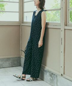 リネンレーヨンドットオールインワン