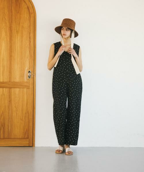 URBAN RESEARCH DOORS / アーバンリサーチ ドアーズ サロペット・オールインワン | リネンレーヨンドットオールインワン | 詳細15