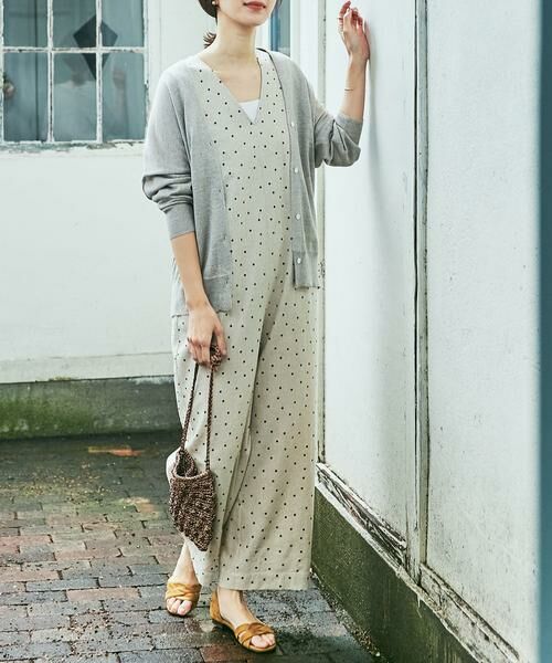 URBAN RESEARCH DOORS / アーバンリサーチ ドアーズ サロペット・オールインワン | リネンレーヨンドットオールインワン | 詳細21