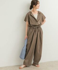 URBAN RESEARCH DOORS / アーバンリサーチ ドアーズ サロペット・オールインワン | リネンMIXコンビネゾン