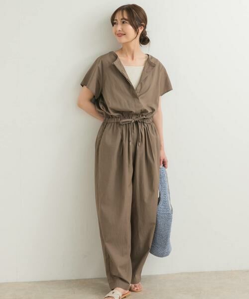 URBAN RESEARCH DOORS / アーバンリサーチ ドアーズ サロペット・オールインワン | リネンMIXコンビネゾン | 詳細1