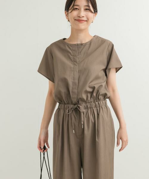 URBAN RESEARCH DOORS / アーバンリサーチ ドアーズ サロペット・オールインワン | リネンMIXコンビネゾン | 詳細10