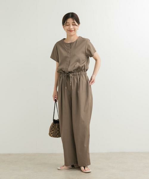 URBAN RESEARCH DOORS / アーバンリサーチ ドアーズ サロペット・オールインワン | リネンMIXコンビネゾン | 詳細11