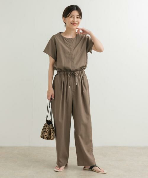 URBAN RESEARCH DOORS / アーバンリサーチ ドアーズ サロペット・オールインワン | リネンMIXコンビネゾン | 詳細13