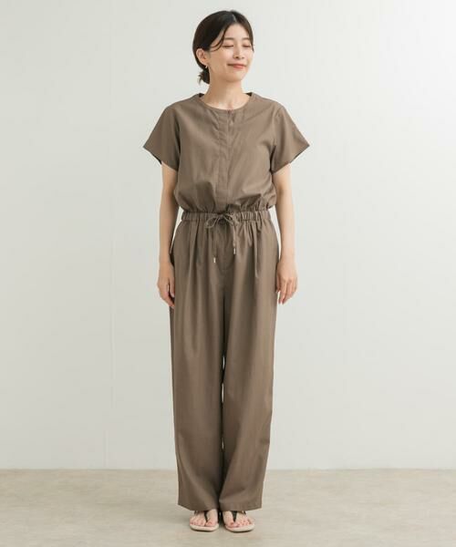 URBAN RESEARCH DOORS / アーバンリサーチ ドアーズ サロペット・オールインワン | リネンMIXコンビネゾン | 詳細14