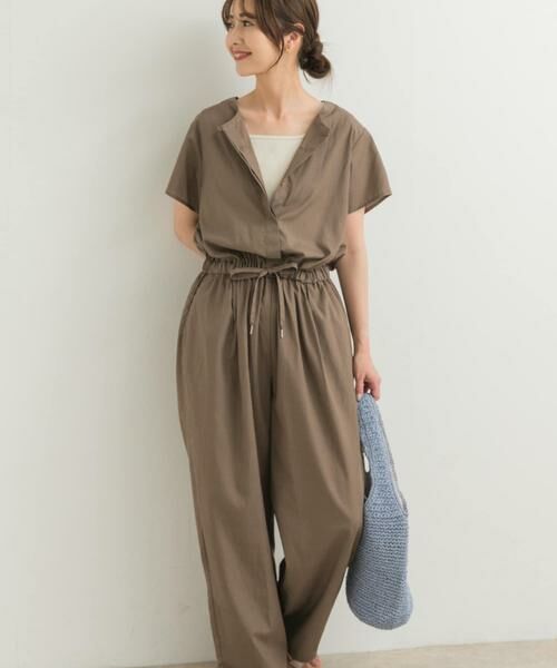 URBAN RESEARCH DOORS / アーバンリサーチ ドアーズ サロペット・オールインワン | リネンMIXコンビネゾン | 詳細2