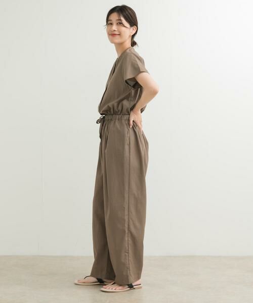 URBAN RESEARCH DOORS / アーバンリサーチ ドアーズ サロペット・オールインワン | リネンMIXコンビネゾン | 詳細7