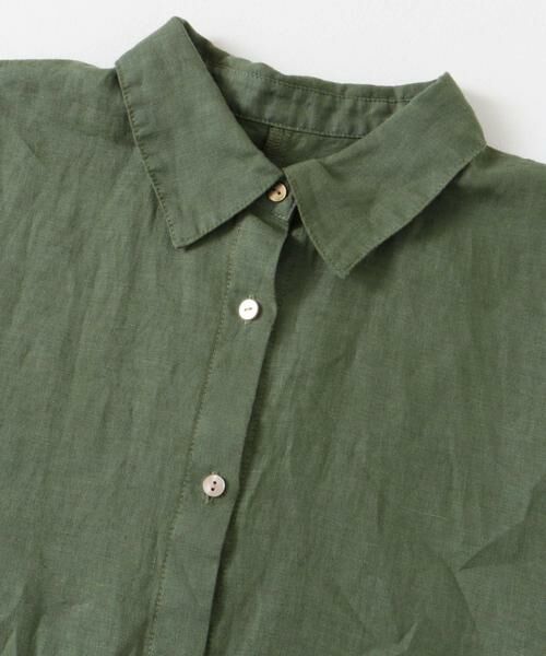 URBAN RESEARCH DOORS / アーバンリサーチ ドアーズ ワンピース | 『WEB/一部店舗限定カラー』リネン半袖シャツワンピース | 詳細15