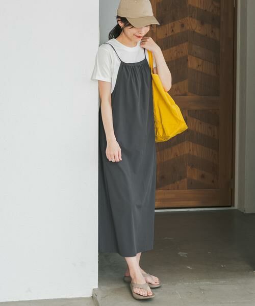 URBAN RESEARCH DOORS / アーバンリサーチ ドアーズ ワンピース | 『仁村紗和さん着用』『UR TECH』サマシェアバックドロストキャミワンピース | 詳細26