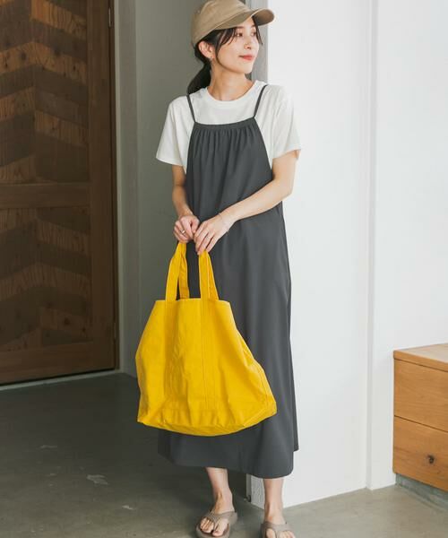 URBAN RESEARCH DOORS / アーバンリサーチ ドアーズ ワンピース | 『仁村紗和さん着用』『UR TECH』サマシェアバックドロストキャミワンピース | 詳細28