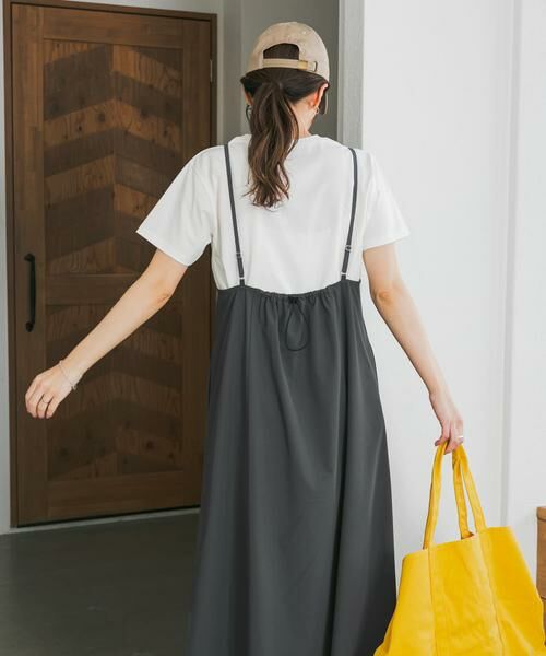 URBAN RESEARCH DOORS / アーバンリサーチ ドアーズ ワンピース | 『仁村紗和さん着用』『UR TECH』サマシェアバックドロストキャミワンピース | 詳細22