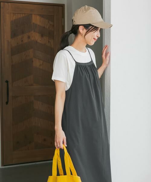 URBAN RESEARCH DOORS / アーバンリサーチ ドアーズ ワンピース | 『仁村紗和さん着用』『UR TECH』サマシェアバックドロストキャミワンピース | 詳細23