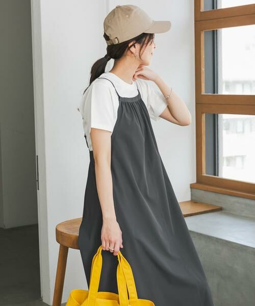 URBAN RESEARCH DOORS / アーバンリサーチ ドアーズ ワンピース | 『仁村紗和さん着用』『UR TECH』サマシェアバックドロストキャミワンピース | 詳細24