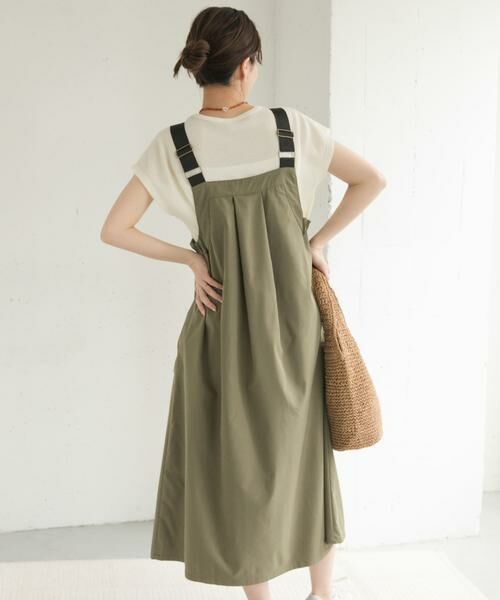 URBAN RESEARCH DOORS / アーバンリサーチ ドアーズ ワンピース | 『WEB/一部店舗限定カラー』『UR TECH POLIsh POLI』ワークジャンスカ | 詳細6