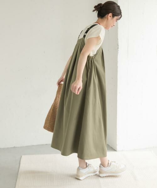 URBAN RESEARCH DOORS / アーバンリサーチ ドアーズ ワンピース | 『WEB/一部店舗限定カラー』『UR TECH POLIsh POLI』ワークジャンスカ | 詳細7