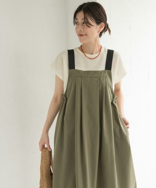 URBAN RESEARCH DOORS / アーバンリサーチ ドアーズ ワンピース | 『WEB/一部店舗限定カラー』『UR TECH POLIsh POLI』ワークジャンスカ | 詳細8