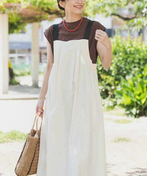 URBAN RESEARCH DOORS / アーバンリサーチ ドアーズ ワンピース | 『WEB/一部店舗限定カラー』『UR TECH POLIsh POLI』ワークジャンスカ | 詳細12