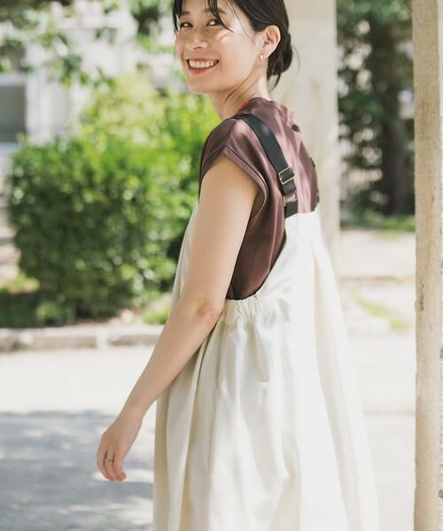 URBAN RESEARCH DOORS / アーバンリサーチ ドアーズ ワンピース | 『WEB/一部店舗限定カラー』『UR TECH POLIsh POLI』ワークジャンスカ | 詳細13