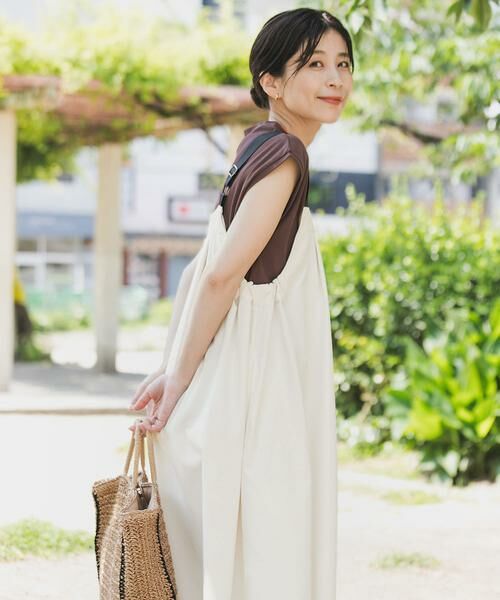 URBAN RESEARCH DOORS / アーバンリサーチ ドアーズ ワンピース | 『WEB/一部店舗限定カラー』『UR TECH POLIsh POLI』ワークジャンスカ | 詳細14