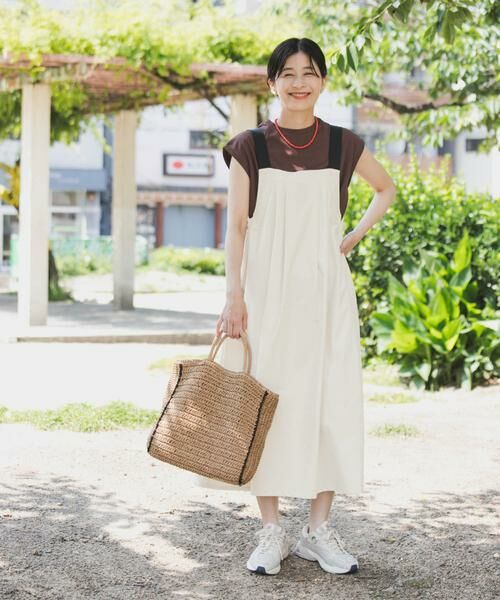 URBAN RESEARCH DOORS / アーバンリサーチ ドアーズ ワンピース | 『WEB/一部店舗限定カラー』『UR TECH POLIsh POLI』ワークジャンスカ | 詳細16