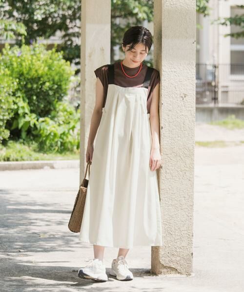 URBAN RESEARCH DOORS / アーバンリサーチ ドアーズ ワンピース | 『WEB/一部店舗限定カラー』『UR TECH POLIsh POLI』ワークジャンスカ | 詳細18