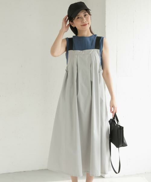 URBAN RESEARCH DOORS / アーバンリサーチ ドアーズ ワンピース | 『WEB/一部店舗限定カラー』『UR TECH POLIsh POLI』ワークジャンスカ | 詳細27