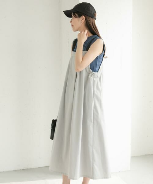 URBAN RESEARCH DOORS / アーバンリサーチ ドアーズ ワンピース | 『WEB/一部店舗限定カラー』『UR TECH POLIsh POLI』ワークジャンスカ | 詳細28