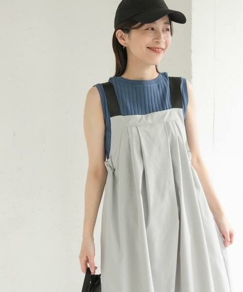 URBAN RESEARCH DOORS / アーバンリサーチ ドアーズ ワンピース | 『WEB/一部店舗限定カラー』『UR TECH POLIsh POLI』ワークジャンスカ | 詳細29