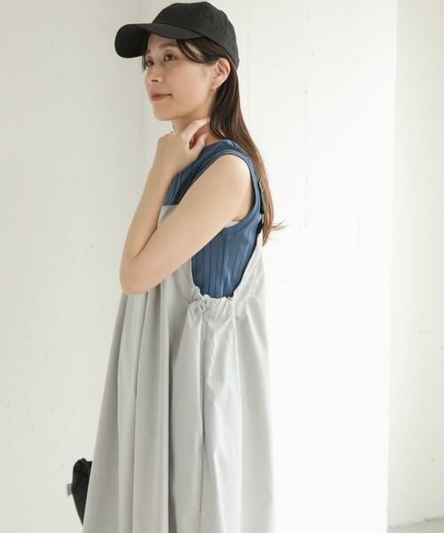 URBAN RESEARCH DOORS / アーバンリサーチ ドアーズ ワンピース | 『WEB/一部店舗限定カラー』『UR TECH POLIsh POLI』ワークジャンスカ | 詳細30