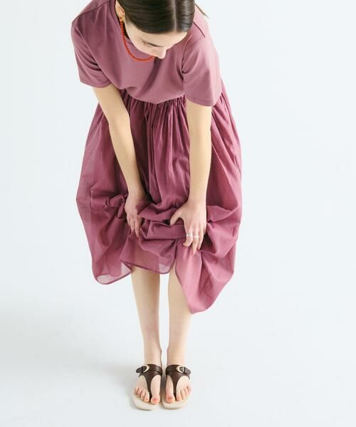 URBAN RESEARCH DOORS / アーバンリサーチ ドアーズ ワンピース | 『UR TECH』ボイルカットドッキングワンピース | 詳細5